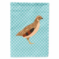 Carolines Treasures BB8129CHF Golden Phoenix Quail Blue Check Flag Canvas House
