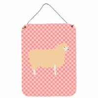 English Leicester Longwool Sheep Pink Check Wall or Door Hanging Prints