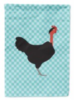 Carolines Treasures BB8013GF Naked Neck Chicken Blue Check Flag Garden Size