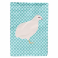 Carolines Treasures BB8131GF Texas Quail Blue Check Flag Garden Size