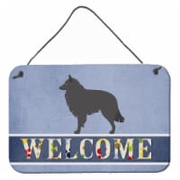 Groenendael Belgian Shepherd Wall or Door Hanging Prints, Blue