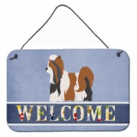 Carolines Treasures BB8308DS812 Biewer Terrier Welcome Wall or Door Hanging Pri