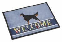 Carolines Treasures BB8274JMAT Gordon Setter Welcome Doormat 24x36, Blue