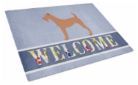 Carolines Treasures  BB8276LCB Irish Terrier Welcome Glass Cutting Board Large,