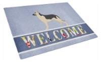 Carolines Treasures  BB8330LCB German Shepherd Welcome Glass Cutting Board Large
