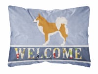 Carolines Treasures  BB8340PW1216 Icelandic Sheepdog Canvas Fabric Decorative Pi