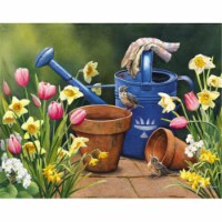 TUFTOP TT93142 Spring Garden Medium 12x16 Cutting Board