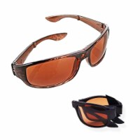 HD Vision Fold Aways Sunglasses- Brown (Tortoise)