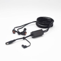 SAE to 2 USB 2.1 A ports Cable 65  with intelligent electronics device charging techncology