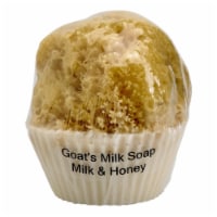 Gracian Goats Milk TS-06 Cupcake soap with sponge - Milk & Honey