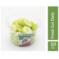 Fresh Cut Cucumber Slices with Tajin
