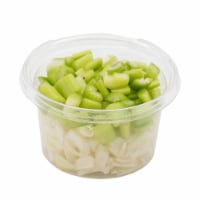 Fresh Cut Chopped Onion and Celery