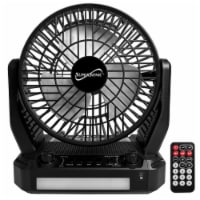 Keanu Solar Power Portable Fan Speaker Perspective: Main
