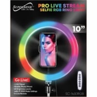 Supersonic SC1630RGB 10 inch Pro Live Steam Selfie RGB Ring Light