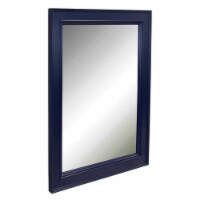 KBC Napa 28  Solid Wood Wall Mirror w/ Beveled Glass in Royal Blue