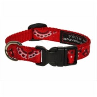 Sassy Dog Wear BANDANA RED1-C Bandana Dog Collar- Red - Extra Small