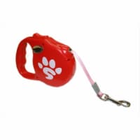 Sassy Dog Wear RETRAC LEASH - SDW LOGO RED-1 Wear Retractable Dog Leash- Red - 10 ft.