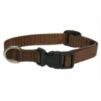 Sassy Dog Wear SOLID BROWN XS-C Nylon Webbing Dog Collar- Brown - Extra Small