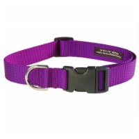 Sassy Dog Wear SOLID PURPLE SM-C Nylon Webbing Dog Collar- Purple - Small