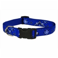 Sassy Dog Wear BANDANA BLUE4-C Bandana Dog Collar- Blue - Large