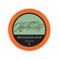 Hamilton Mills Morning Roast Decaf Coffee Pods, 2.0 Keurig K-Cup Brewer Compatible, 40 Count