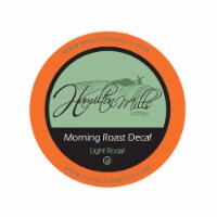 Hamilton Mills Morning Roast Decaf Coffee Pods, 2.0 Keurig K-Cup Brewer Compatible, 40 Count