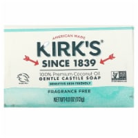 Kirk's Original Coco Castile Fragrance Free 4 oz. Bar Soap Perspective: Main
