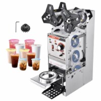 350W Commercial Electric Semi-automatic Tea Cup Sealing Machine Bubble 400-600 Cups/Hr Sealer