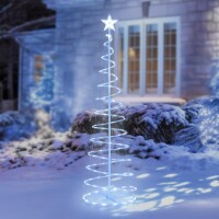 6 LED Light Show Tree Spiral In/Outdoor Store Cafe Bar Salon Xmas Decoration LED Battery