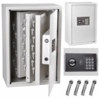 245 Key Storage Cabinet Safe Digital Keyless Lock Box Organizer Rack Security