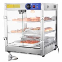 3 Tier Countertop Food Warmer Commercial Pastry Catering Display Case 110V