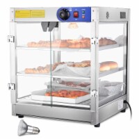 3 Tier Countertop Food Warmer Commercial Pastry Catering Display Case 110V