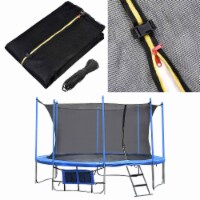 Yescom Trampoline Round Enclosure Net 15Ft 8 Pole Fence Mesh Netting Fits All Brands