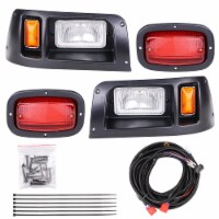 Yescom Halogen Headlights & LED Tail Lights Kit Fit Club Car DS 1993-UP Model Golf Cart