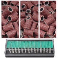 Byootique 300x Nail Drill Sanding Bands 80 120 180 & 30x Bits Nail Drill File Use Art