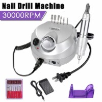 Byootique Professional Silver Electric Nail Drill File Bits Machine Manicure Kit 30000RPM