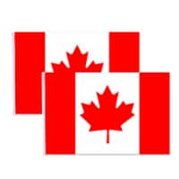 2pcs 3'x5' Ft Canada Flag Canadian Maple Leaf Banner Outdoor Indoor For Flagpole