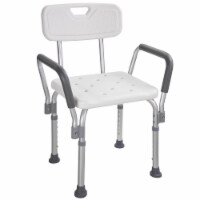 Medical Bath Shower Seat Armrest Back Bathtub Bench Chair Stool Safety Support