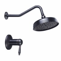 8 Wall Mounted Rain Shower Head Rainfall Faucet Bathroom Lavatory Home CUPC ORB