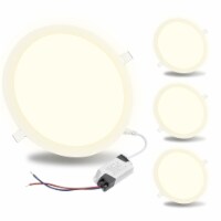 4pcs 18W LED Ceiling Panel Down Light Bulb Lamp AC 85-265V Energy Saving Warm White