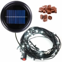 30 LED Solar String Light Cool White Fit for 6-Rib 8ft 9ft Outdoor Patio Wooden Umbrella
