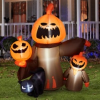 CAMULAND Halloween inflatable Pumpkin with Cats