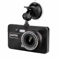 AGPtEK V2 zinc alloy 4 inch driving recorder black