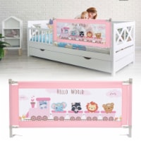 FITNATE Toddler Bed Rails, Pink
