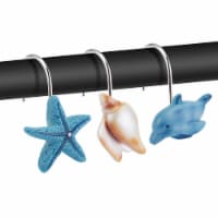 12PCS Beach Shower Curtain Hooks