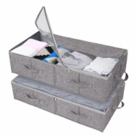 Vicyak 2 Pack Under Bed Storage Containers 54L Large Capacity