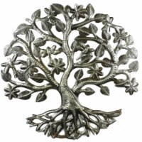 Croix des Bouquets HMDSTREE5 14 in. Tree of Life Dragonfly Metal Wall Art