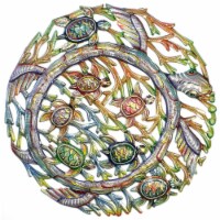 Croix Des Bouquets HMDPTURT Handmade & Fair Trade Sea Turtle Metal Wall Art