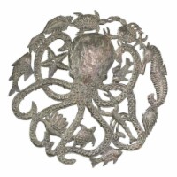 Croix Des Bouquets HMDOCT2 Handmade & Fair Trade Octopus & Sea Life Wall Art