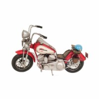 Old Modern Handicrafts AJ119 Red Harley-Davidson Motorcycle Metal Handmade